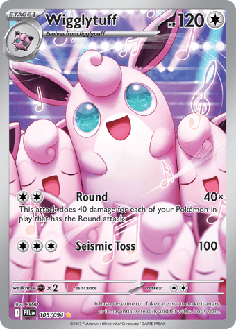 Wigglytuff Phantasmal Flames Pokemon Card