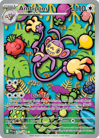 Ambipom Phantasmal Flames Pokemon Card