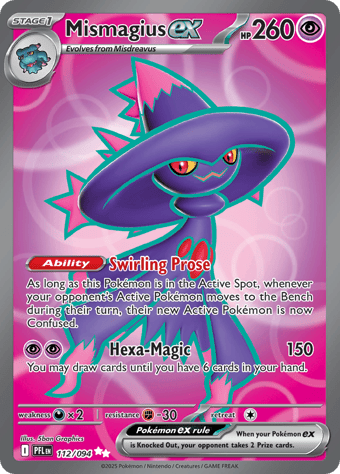 Mismagius EX Phantasmal Flames Pokemon Card