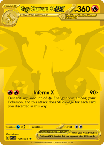 Mega Charizard X EX Phantasmal Flames Pokemon Card