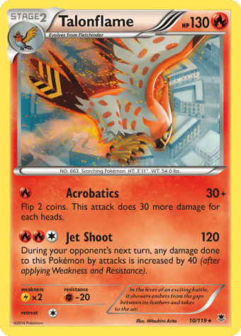 Talonflame Phantom Forces Pokemon Card