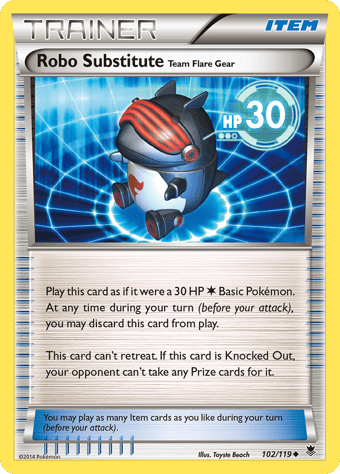 Robo Substitute Team Flare Gear Phantom Forces Pokemon Card
