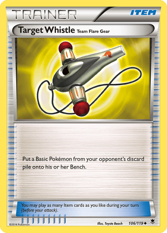 Target Whistle Team Flare Gear Phantom Forces Pokemon Card