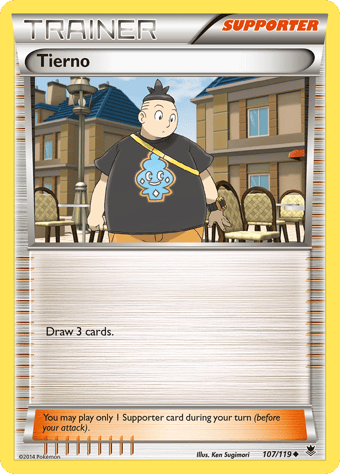 Tierno Phantom Forces Pokemon Card
