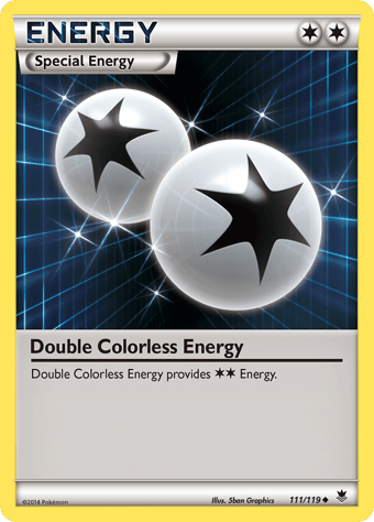 Double Colorless Energy Phantom Forces Pokemon Card