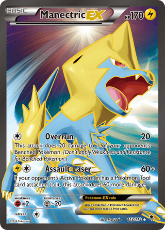 Manectric-EX Phantom Forces Pokemon Card