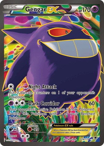 Gengar-EX Phantom Forces Pokemon Card