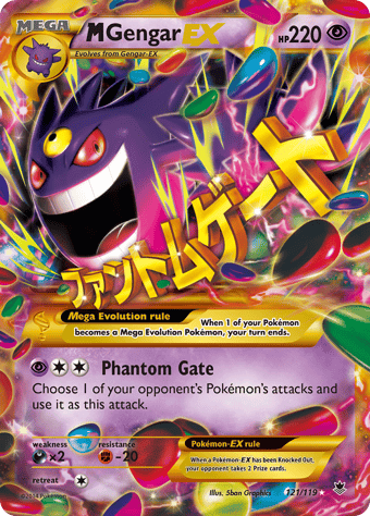 M Gengar-EX Phantom Forces Pokemon Card