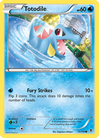 Totodile Phantom Forces Pokemon Card