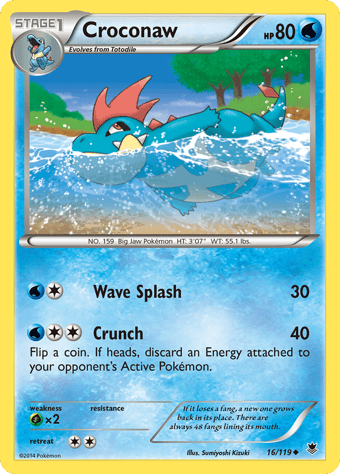 Croconaw Phantom Forces Pokemon Card