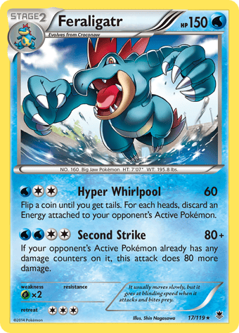 Feraligatr Phantom Forces Pokemon Card