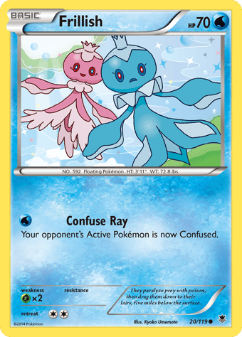 Frillish Phantom Forces Pokemon Card