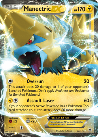 Manectric-EX Phantom Forces Pokemon Card