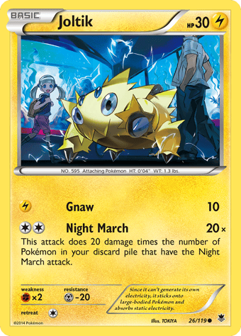 Joltik Phantom Forces Pokemon Card