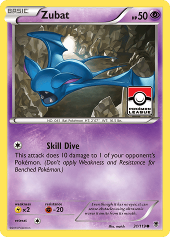 Zubat Phantom Forces Pokemon Card