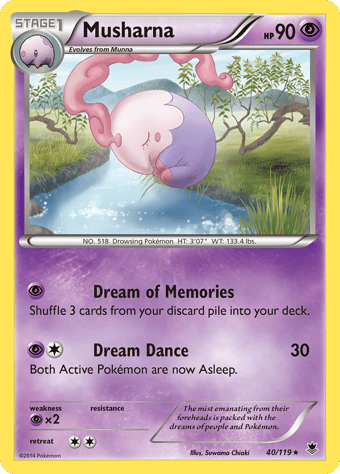 Musharna Phantom Forces Pokemon Card