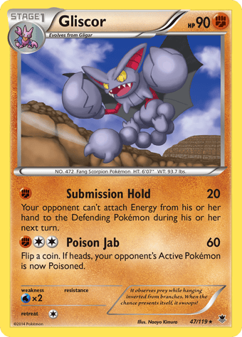 Gliscor Phantom Forces Pokemon Card