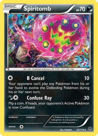 Spiritomb Phantom Forces Pokemon Card