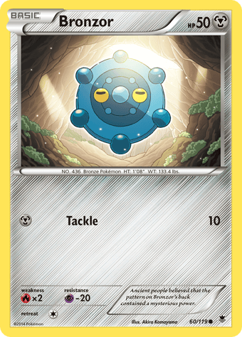 Bronzor Phantom Forces Pokemon Card