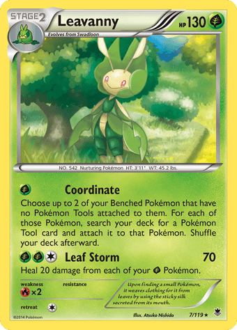 Leavanny Phantom Forces Pokemon Card