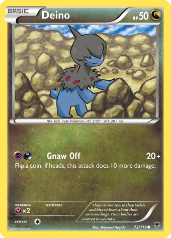 Deino Phantom Forces Pokemon Card