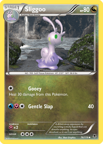 Sliggoo Phantom Forces Pokemon Card
