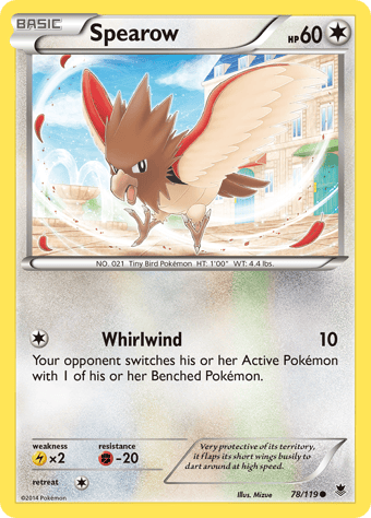 Spearow Phantom Forces Pokemon Card