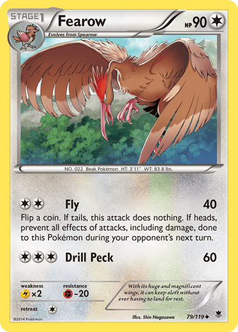 Fearow Phantom Forces Pokemon Card