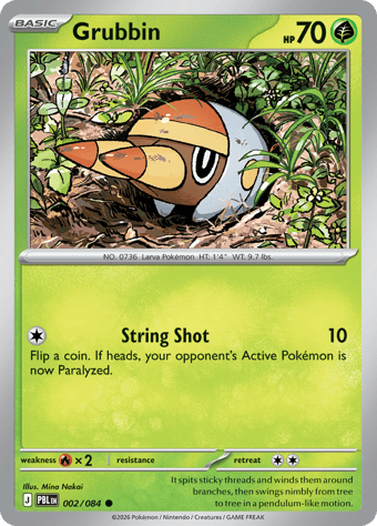 Grubbin Pitch Black Pokemon Card