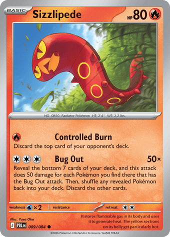 Sizzlipede Pitch Black Pokemon Card