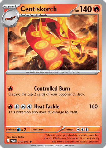 Centiskorch Pitch Black Pokemon Card