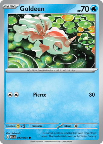 Goldeen Pitch Black Pokemon Card