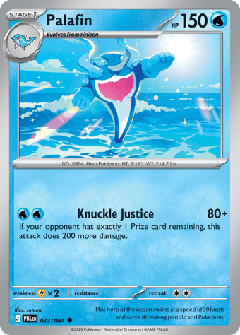 Palafin Pitch Black Pokemon Card