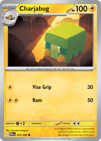 Charjabug Pitch Black Pokemon Card