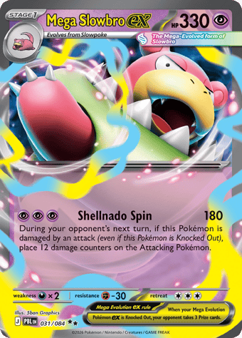 Mega Slowbro EX Pitch Black Pokemon Card