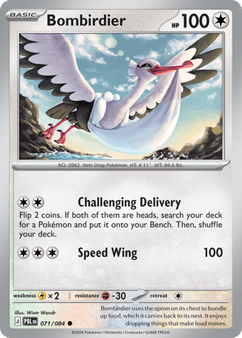 Bombirdier Pitch Black Pokemon Card