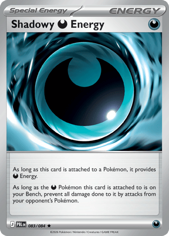 Shadowy Darkness Energy Pitch Black Pokemon Card