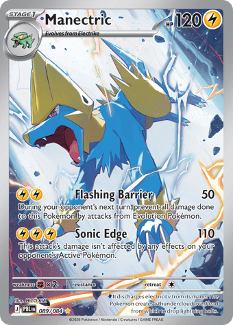 Manectric Pitch Black Pokemon Card