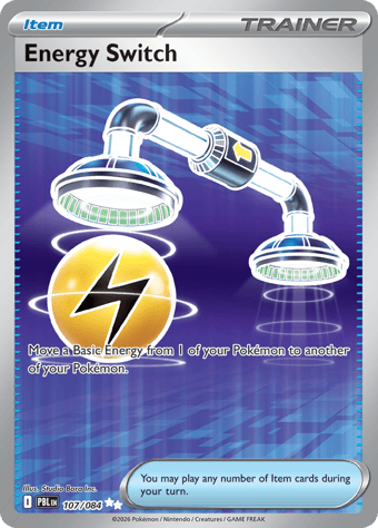 Energy Switch Pitch Black Pokemon Card