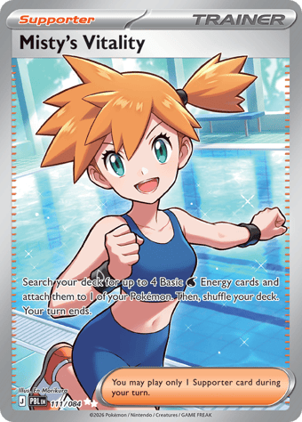 Misty's Vitality Pitch Black Pokemon Card