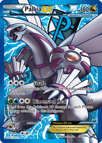 Palkia-EX Plasma Blast Pokemon Card