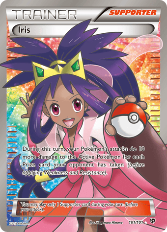 Iris Plasma Blast Pokemon Card