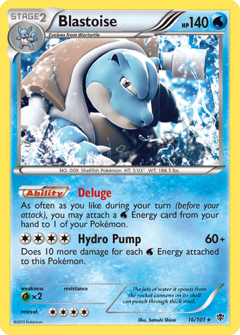Blastoise Plasma Blast Pokemon Card