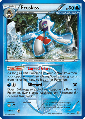 Froslass Plasma Blast Pokemon Card