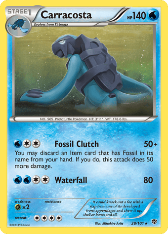 Carracosta Plasma Blast Pokemon Card