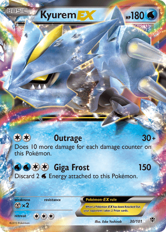 Kyurem-EX Plasma Blast Pokemon Card