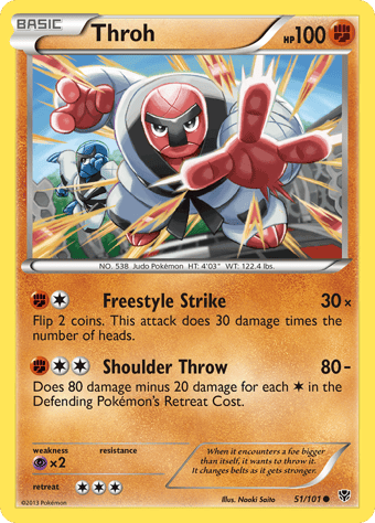 Throh Plasma Blast Pokemon Card
