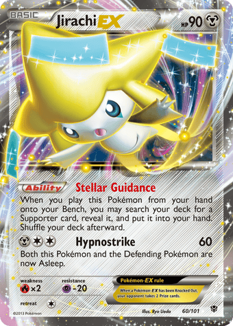 Jirachi-EX Plasma Blast Pokemon Card