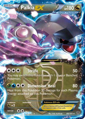 Palkia-EX Plasma Blast Pokemon Card