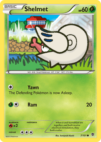 Shelmet Plasma Blast Pokemon Card